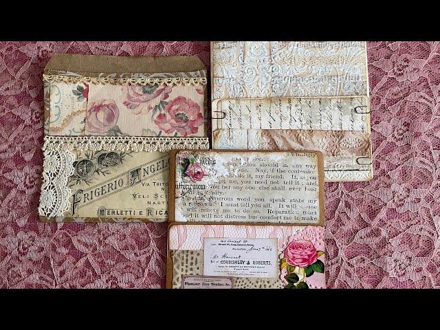 Weekend Crafting with The Vintage Paper Girl! Use up scraps, bags & envelopes! #craftwithme Chat!