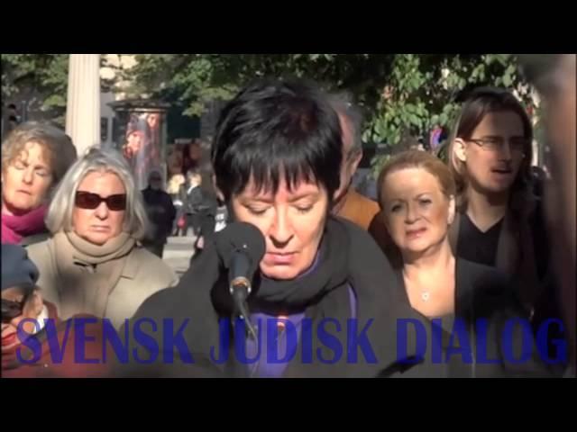 Manifestation mot Antisemitism - Fullt tal Mona Sahlin