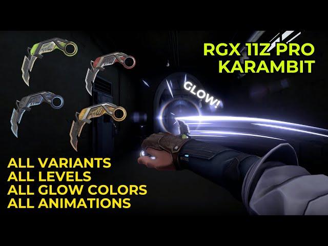 KARAMBIT RGX 11z PRO | ALL VARIANTS, ANIMATIONS, AND GLOWS!