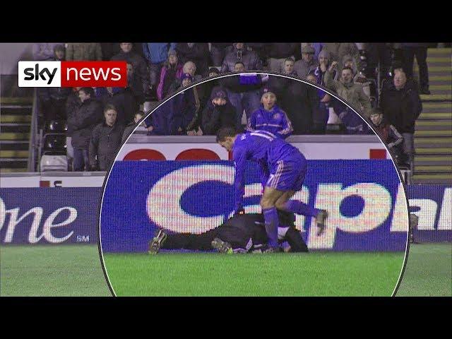 Eden Hazard Kicks Ballboy At Swansea V Chelsea Match