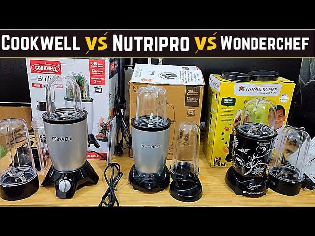 Cookwell vs Wonderchef vs Nutripro Juicer Mixer Grinder detail comparison review. which one is best.