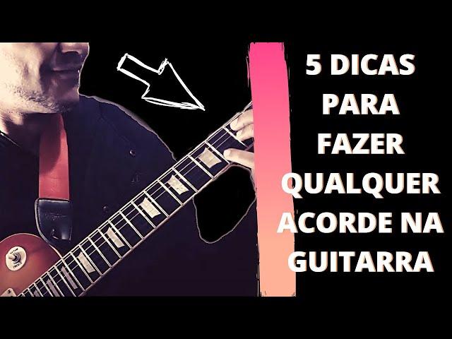 Harmonia musical para Produtores - 5 dicas para fazer QUALQUER ACORDE na Guitarra ou Violão !