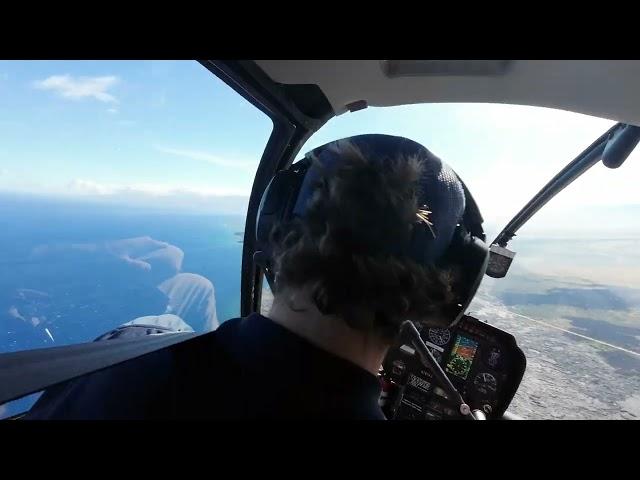 R44 Flight around Kona Laua Volcano and Coast Line of Kona Hawaii