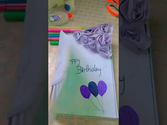 birthday card # idea #craft #mishi art and art