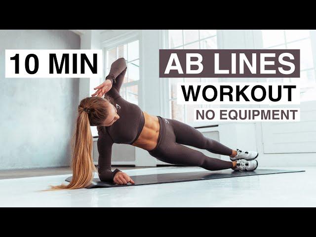 10 MIN AB LINES WORKOUT (No Equipment)