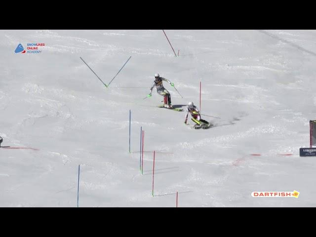 Sebastian Foss Solevåg - Adrian Pertl SL * Fis Ski World Championships Cortina 2021 run 1