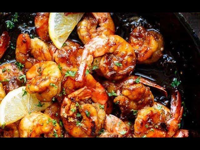 Browned Butter Honey Garlic Shrimp