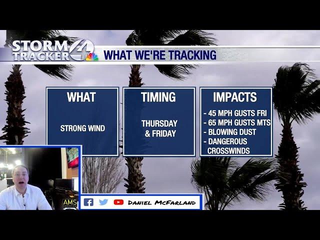 We could see gusts over 40 mph in the city of Tucson starting late Friday morning.