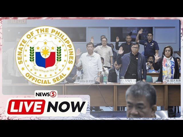 LIVE | Pagdinig ng Senado sa war on drugs ni dating pangulong Rodrigo Duterte #News5 (Oct. 28, 2024)