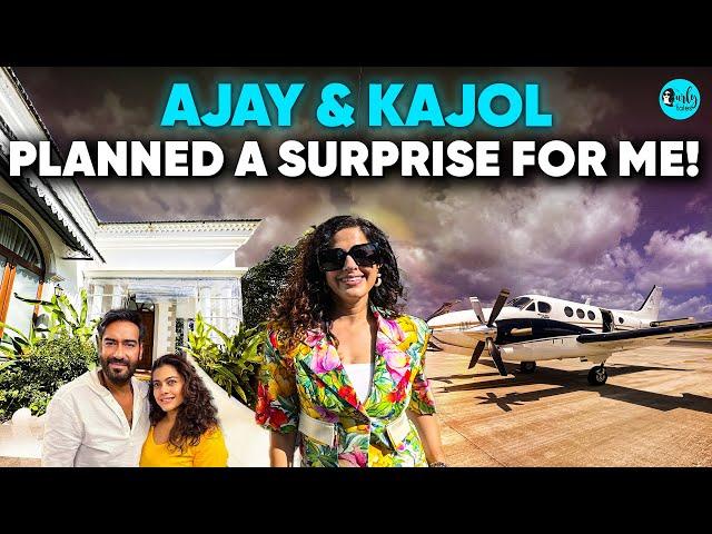 Ajay & Kajol Booked a Private Plane for Me to a Secret Destination | CurlyTales