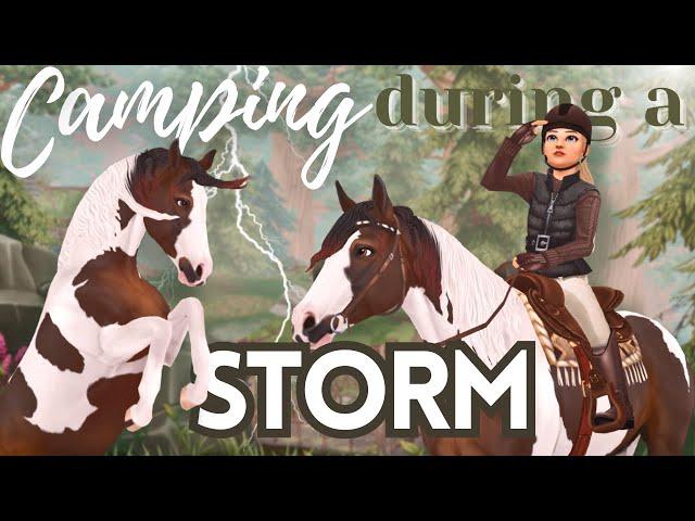 Camping with My Horse: Caught in a STORM II Star Stable Realistic Roleplay