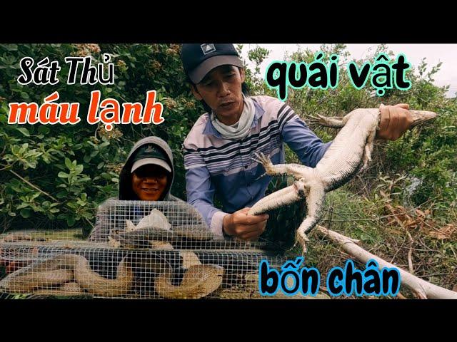 Thăm bẫy chạm mặt quái vật bốn chân. không còn đường chạy