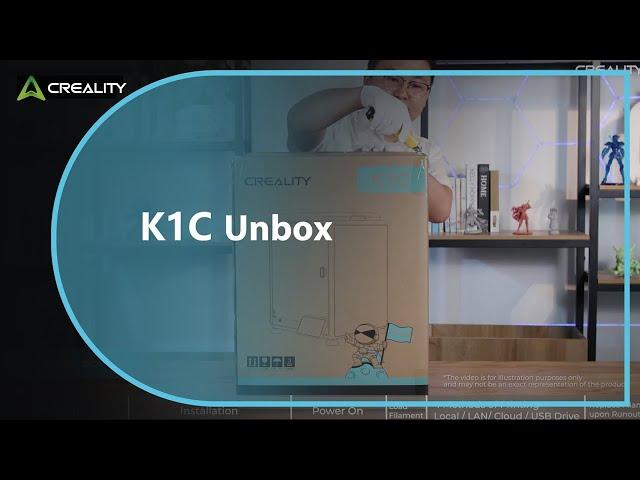 Unboxing | K1C Unboxing, Powering Up, and Initial Printing Test!