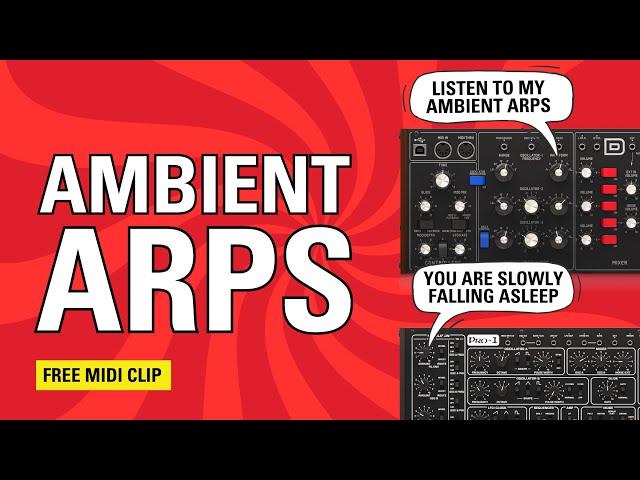 How to make AMBIENT ARPS: Behringer Model D vs Pro 1