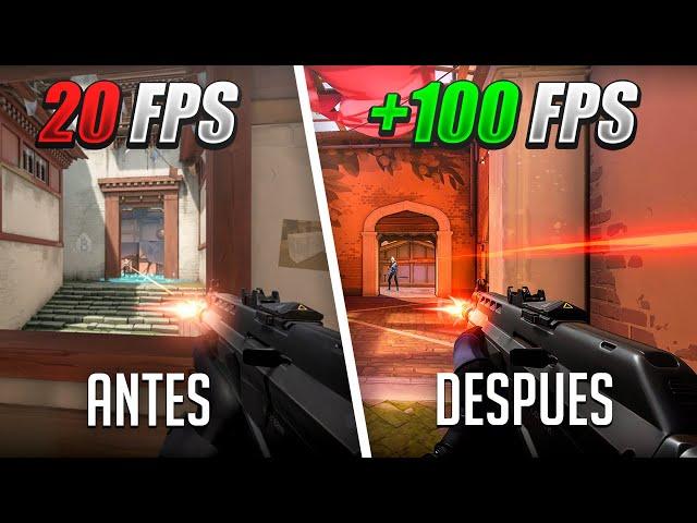 CONFIGURACIÓN SECRETA para TENER MAS FPS en PC de GAMA BAJA Y LAPTOPS | VALORANT FPS BOOST