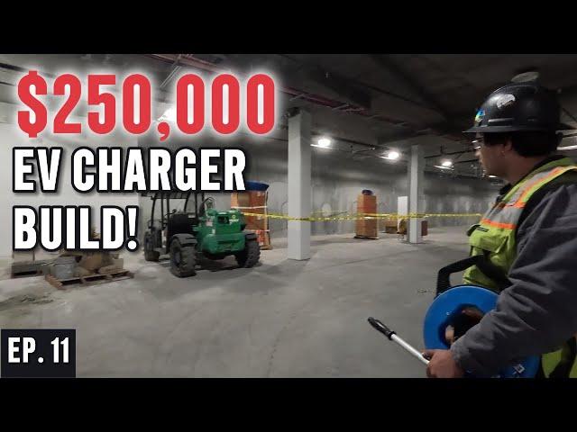 High-Stakes Construction Of A $250,000 EV Charger Station Pt. 1
