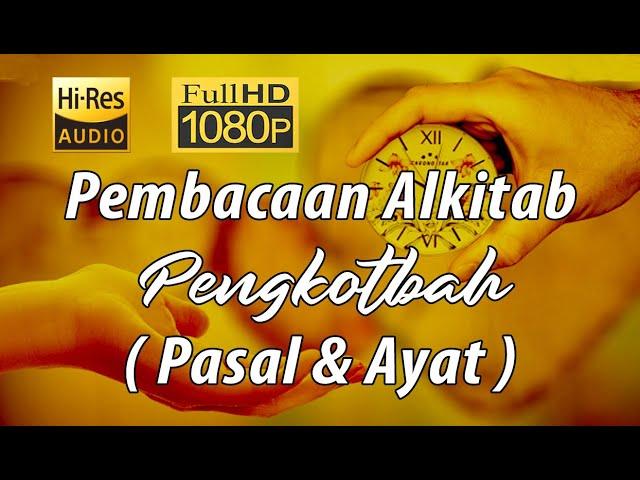 Alkitab Suara - Pengkhotbah Full HD, pasal & ayat