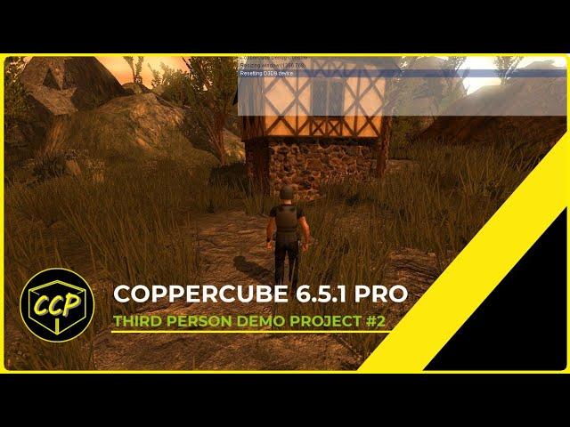 COPPERCUBE 6.5.1 PRO | OPEN WORLD TERRAIN DEMO PROJECT | PC / ANDROID WALKTHROUGH.