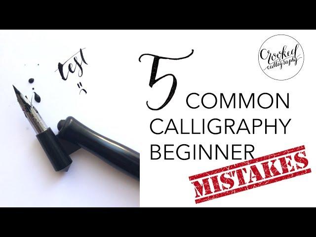 Calligraphy Beginner MISTAKES! (and how to avoid them) || CROOKED CALLIGRAPHY