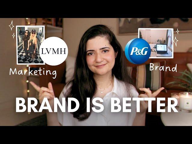 Why I became a Brand Manager and NOT a Marketing Manager ‍