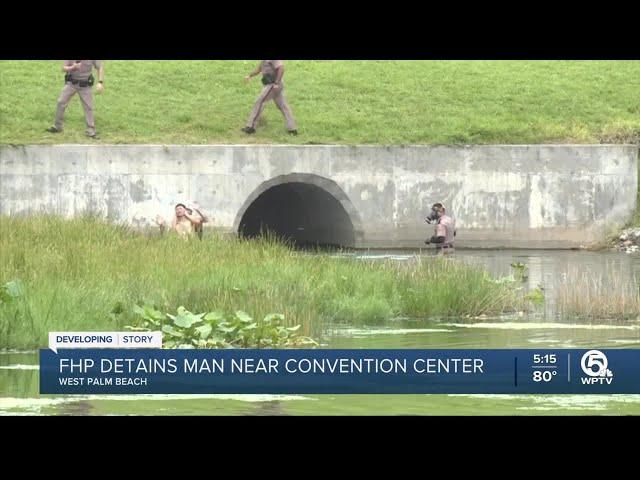 Man who fled from Florida Highway Patrol arrested after being pulled from West Palm Beach canal