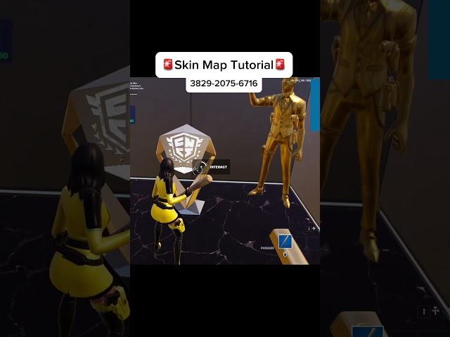 TUTORIAL NEW BEST Skin Map in Fortnite?  #fortnite