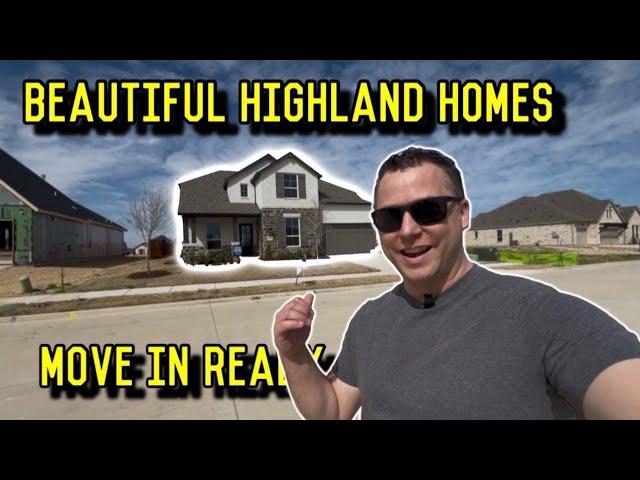 Beautiful Highland Homes with 70 foot wide lots in Waxahachie, TX!