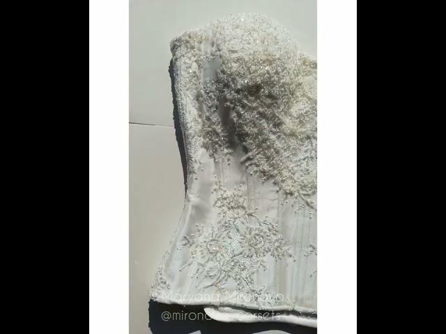 Making of couture wedding dress. Создание свадебного платья, декор кружевом. Maryana Mironova