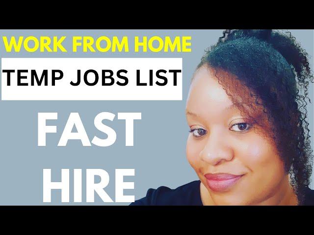 Best Temp Agencies For Remote Work | Work From Home Jobs For Women