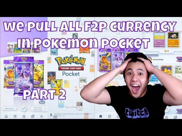 WE PULL ALL FREE TO PLAY CURRENCY IN POKEMON POCKET | PART 2 | POKEMON POCKET