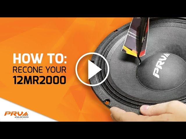 PRV 12MR2000 Recone Video (How to recone your speaker)