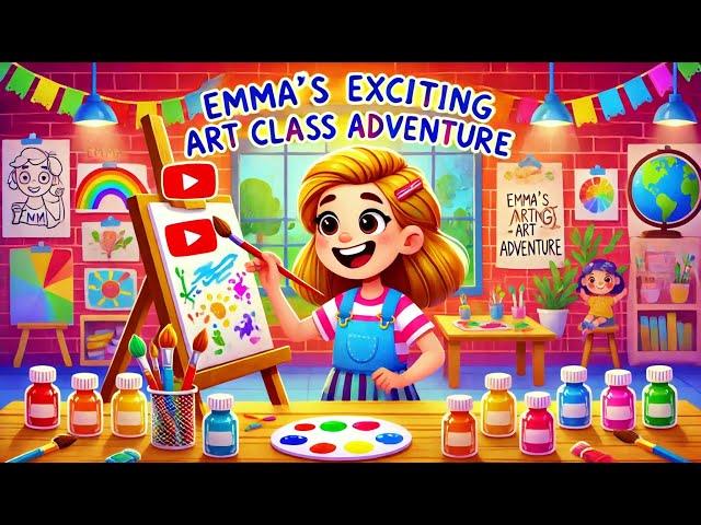 Emma’s Exciting Art Class Adventure | English Listening Practice for Beginners