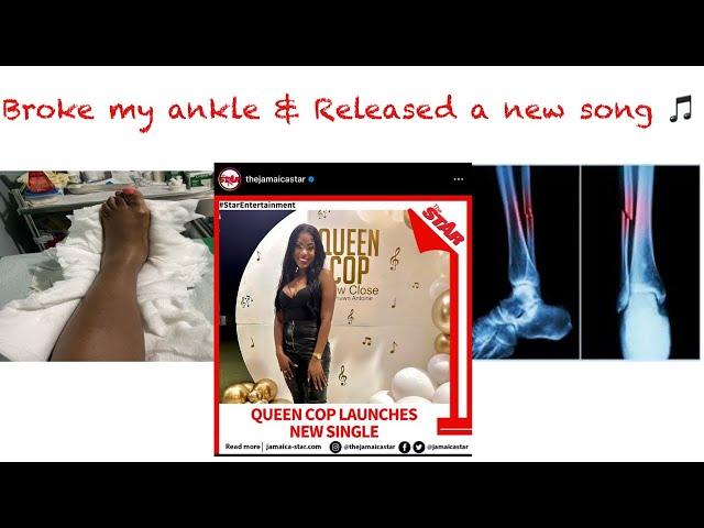 How I broke my ankle / No longer working/ Released a New Song/ QQ performance at the Release Party