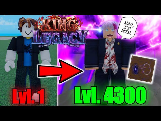 Noob to Max Level Using Gate Fruit In King Legacy (Roblox)