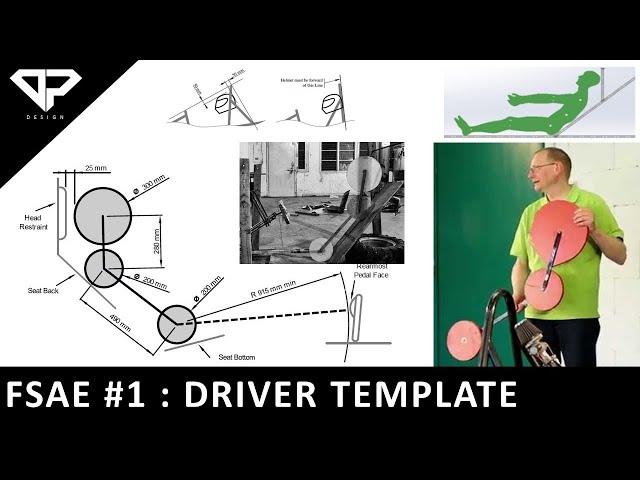 FORMULA STUDENT #1 : Designing the Driver Template (90th Percentile male) | Percy | FSAE | DP DESIGN