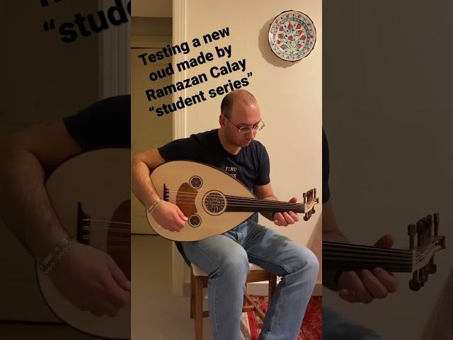 Testing a new oud, made by Ramazan Calay. #learningoud #udegitimi  #oudexercises #udegzersizleri