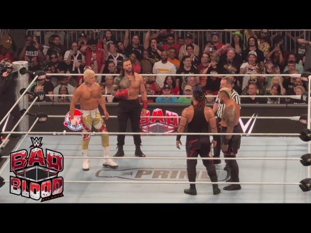 The Bloodline vs Roman Reigns & Cody Rhodes Full Match - WWE Bad Blood 10/5/24