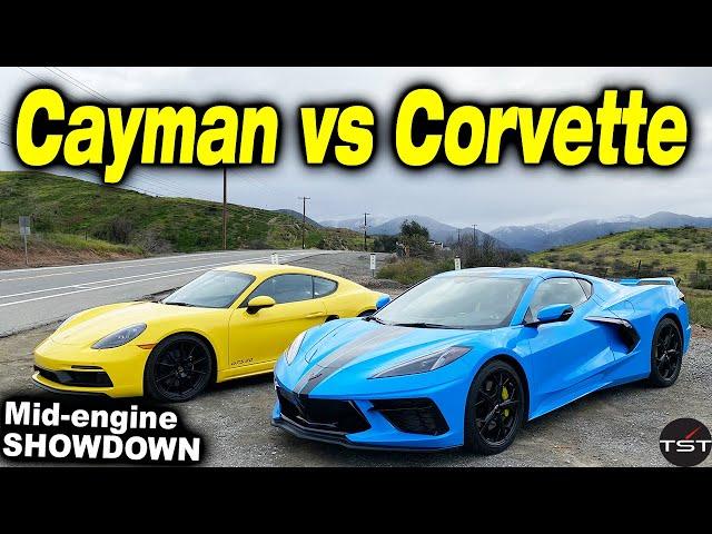 Mid-Engine SHOWDOWN: Porsche Cayman GTS vs Chevy Corvette Z51 - TheSmokingTire