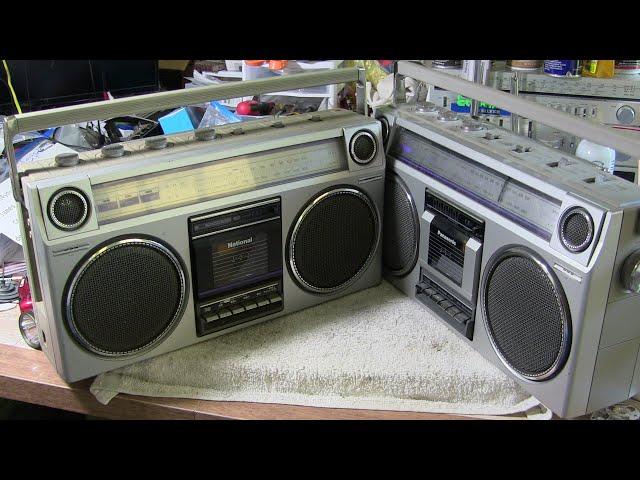 National TPS versus Panasonic RX-5025 boombox unboxing and ramble