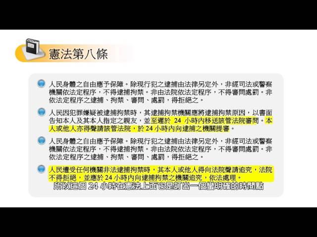 CCU MOOCS_國際人權法律與實務_12.2.1 病人人身自由與提審制度 (王登五醫師)