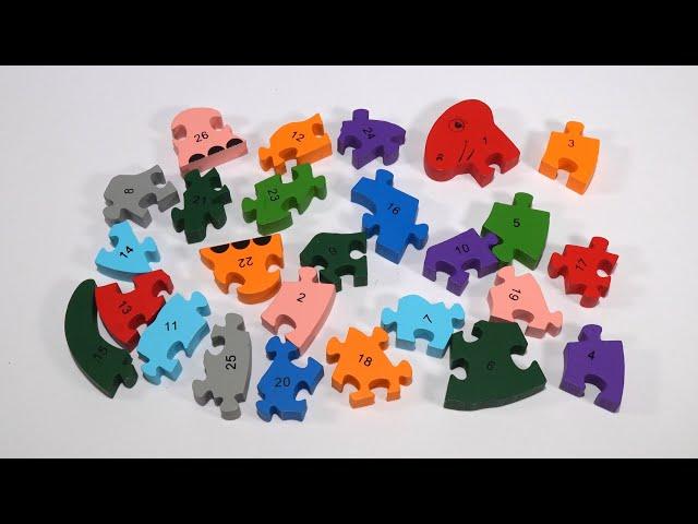 Toddler Numbers Learning and Toddler Colors with Children's Puzzle Preschool Educational Video