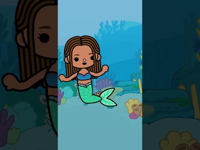 Who Threw This ?! ‍️ mermaid is over  Toca life Animation