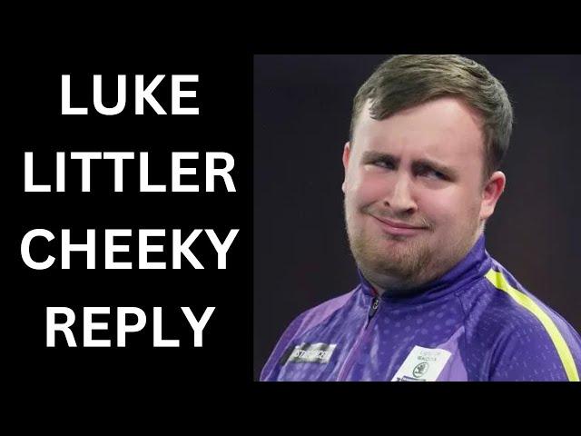 Luke Littler's SHOCKING 3-Word Response to Skipping Darts for FIFA!