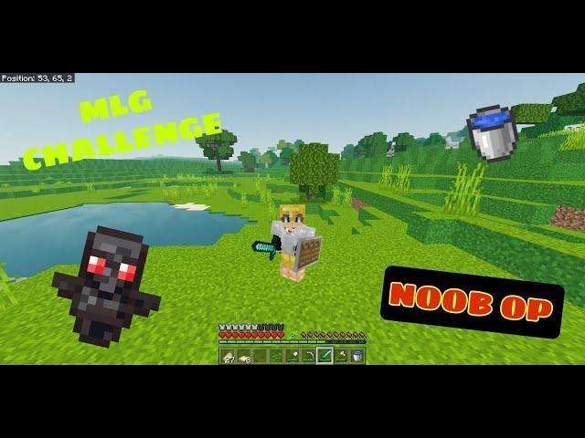 MCPE MLG CHALLENGE NOOB OP XTRA ORDINARY GAMEPLAY