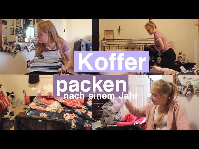 KOFFER PACKEN NACH EINEM JAHR USA! Viel zu viel Zeug Auslandsjahr 2018/19 | Anne