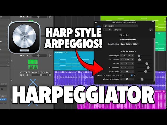 Ethereal harp sounds with HARPEGGIATOR! (Logic Pro)