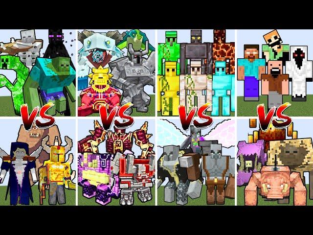 MOST POWERFUL MOD FAMILY TOURNAMENT | Minecraft Mob Battle