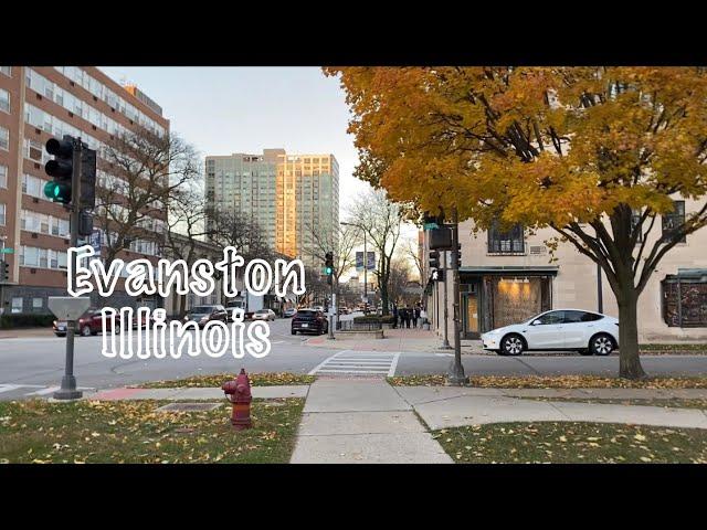 Evanston Illinois/Chicago Suburb: An Autumn Walk Nov. 2023