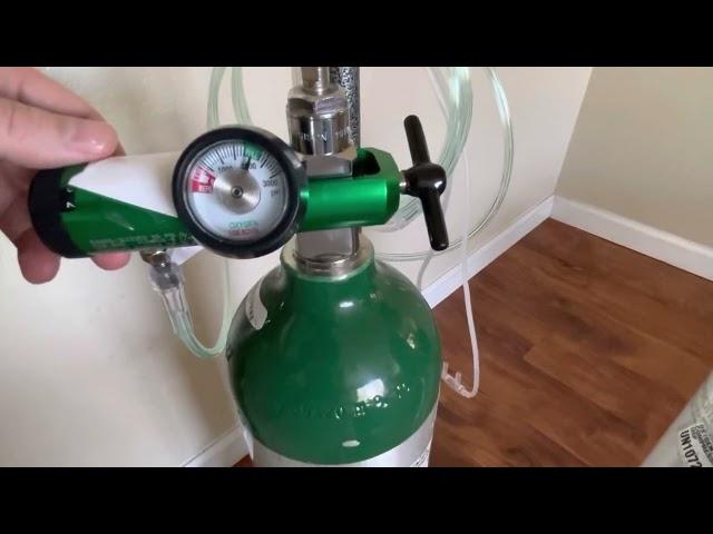 PORTABLE OXYGEN TANK SETUP