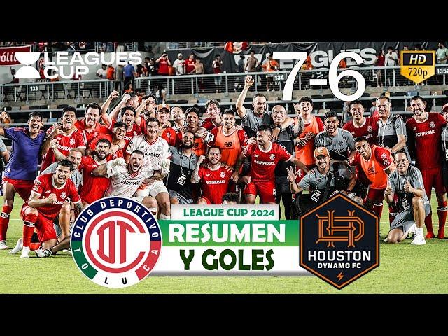 Toluca vs Houston 2-2 Penales 5-4 Resumen Completo | Leagues Cup 2024 - 16vos. de Final